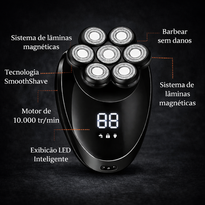 Barbeador elétrico 7 em 1 de alto desempenho