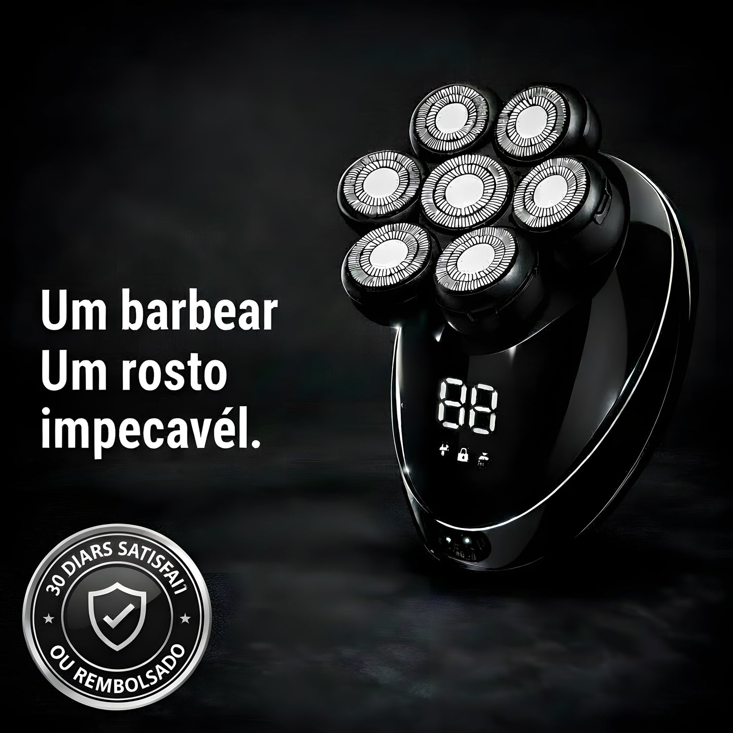 Barbeador elétrico 7 em 1 de alto desempenho